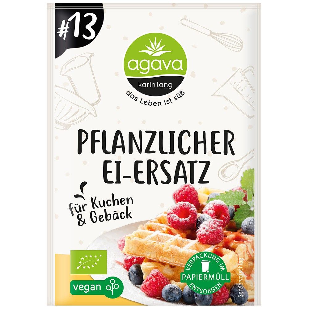 Inlocuitor vegan bio oua 20g Agava Karin Lang - Verlin