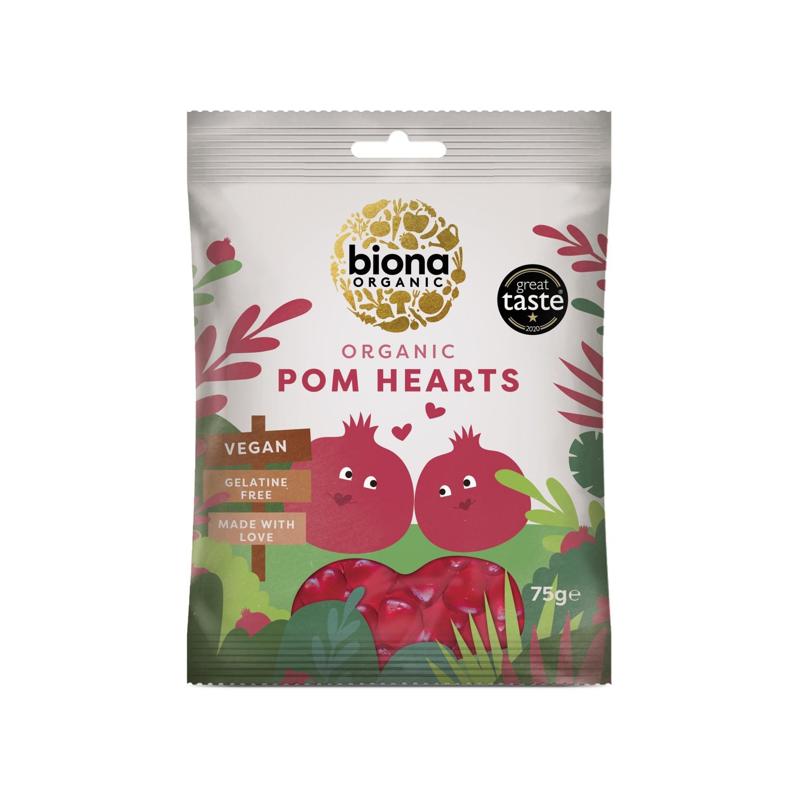 Jeleuri inimioare rodie eco 75g BIONA - Verlin