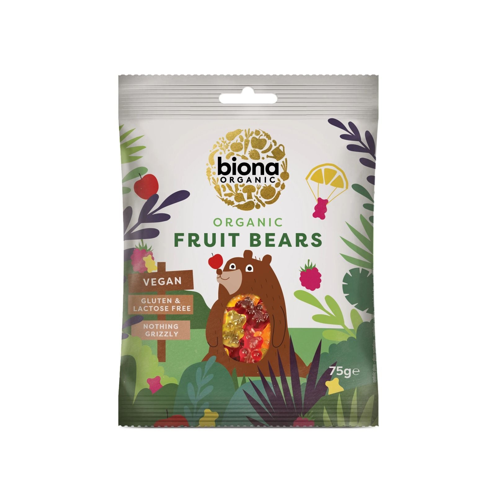 Jeleuri mini ursuleti fructe eco 75g BIONA - Verlin
