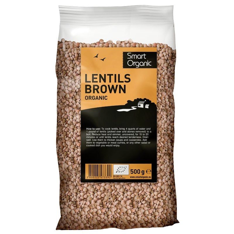 Linte maro eco 500g Smart Organic - Verlin
