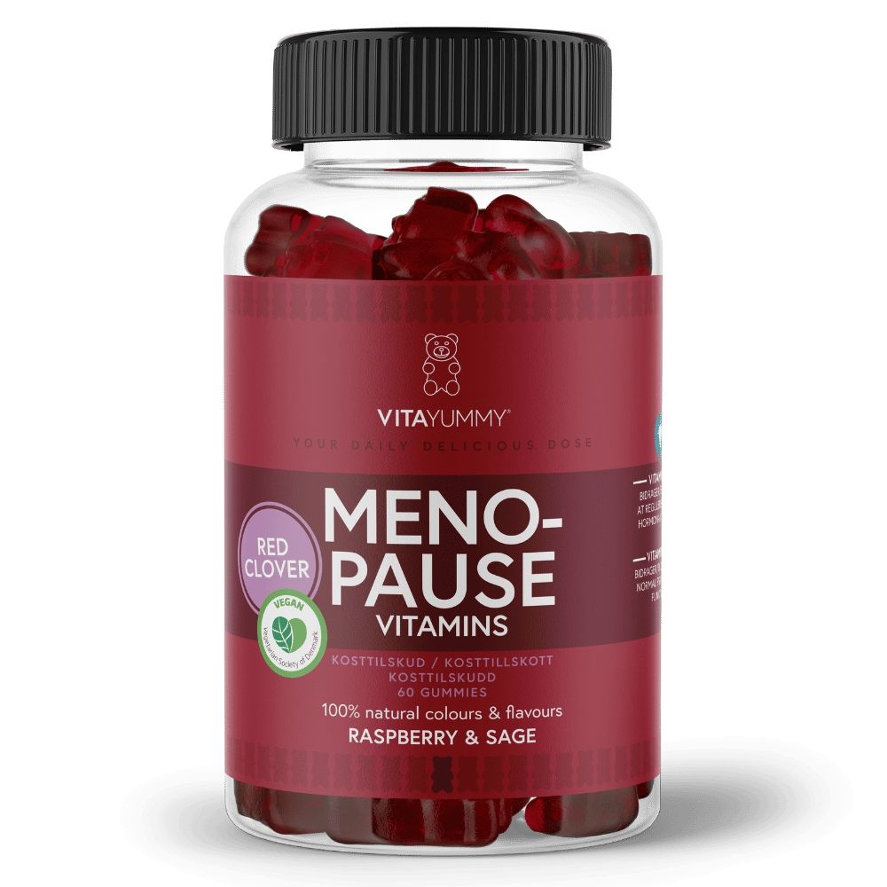 Multivitamine Menopauza, ursuleti gumati vegani cu aroma de zmeura si salvie, 60 jeluri, 150g, Vitayummy