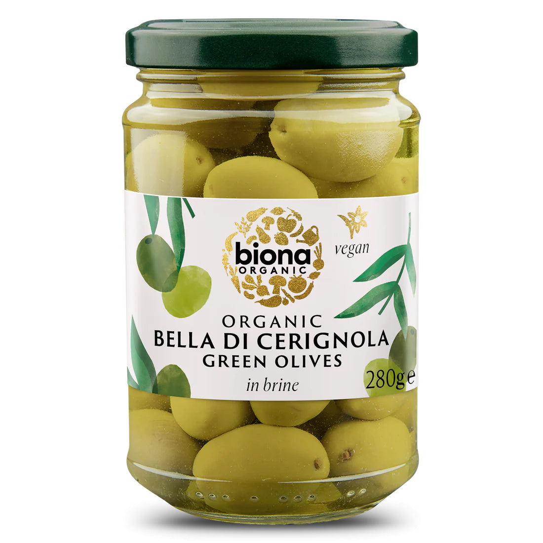 Masline verzi Bella di Cerignola in saramura bio - Verlin