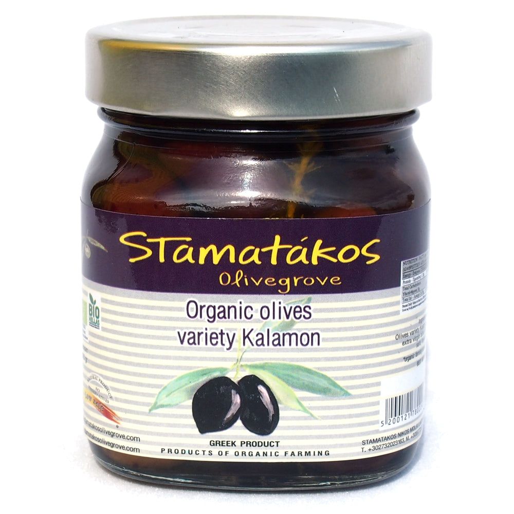 Masline Kalamata continut redus sare bio 290g Stamatakos - Verlin