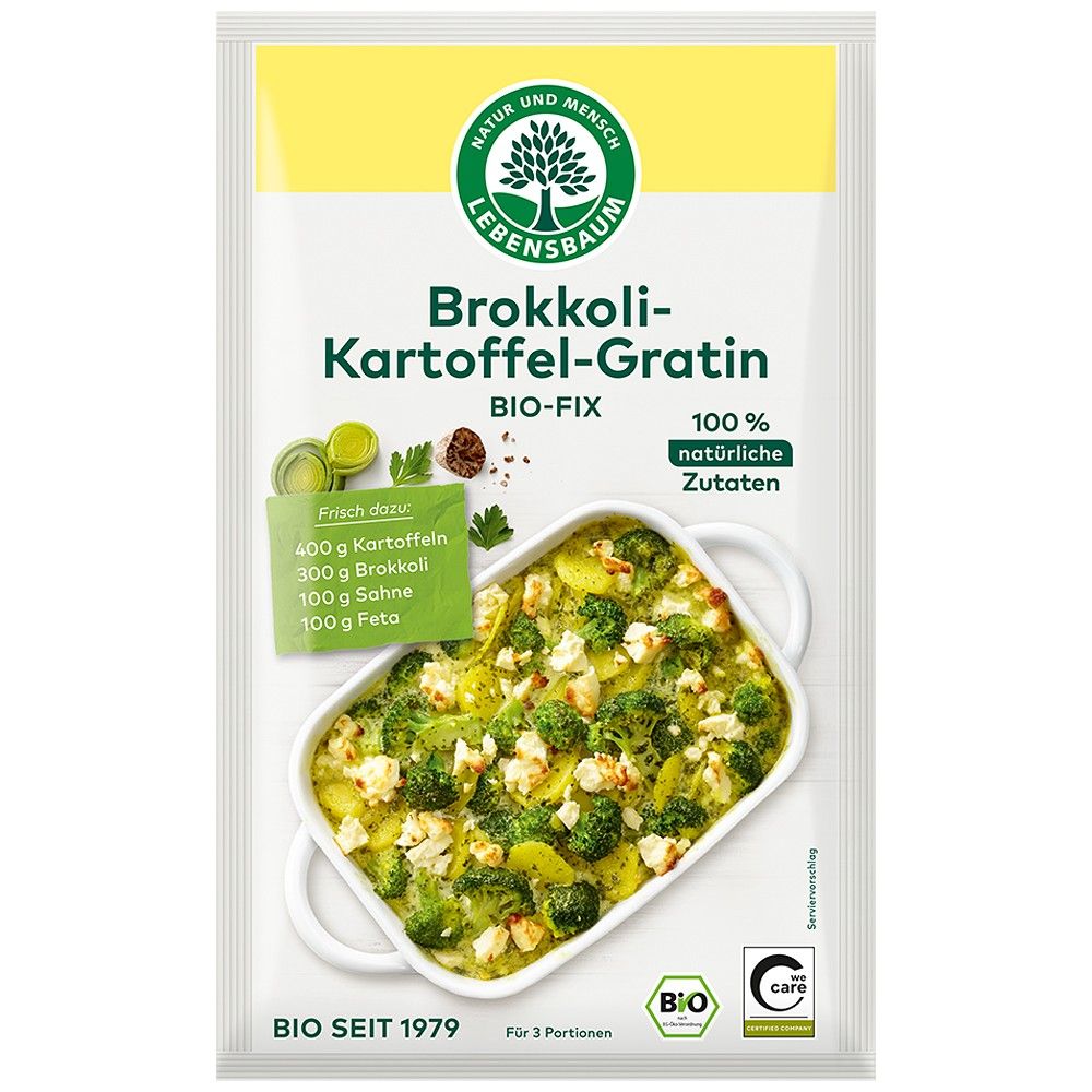 Mix gratinat cartofi si brocoli bio Lebensbaum 40g - Verlin