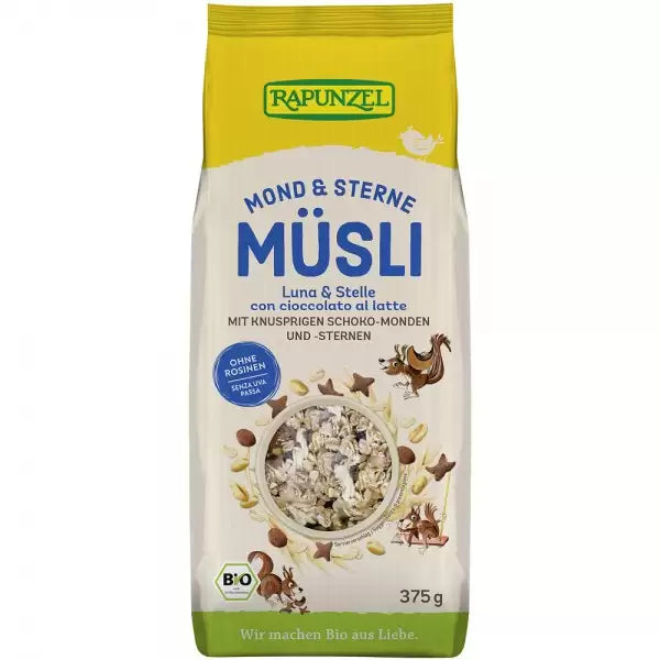 Musli bio in forma luna si stele 375g - Verlin