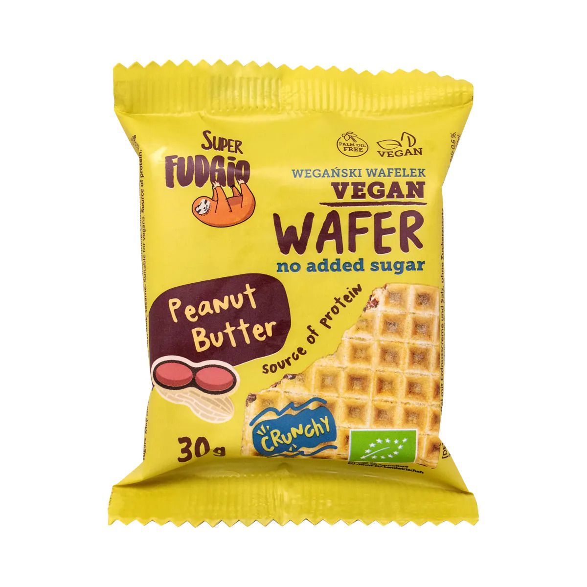 Napolitana unt arahide bio 30g Fudgio - Verlin
