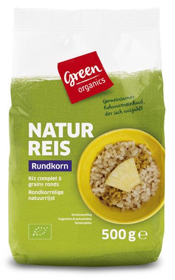 Orez brun bob rotund eco 500g Green Organics - Verlin
