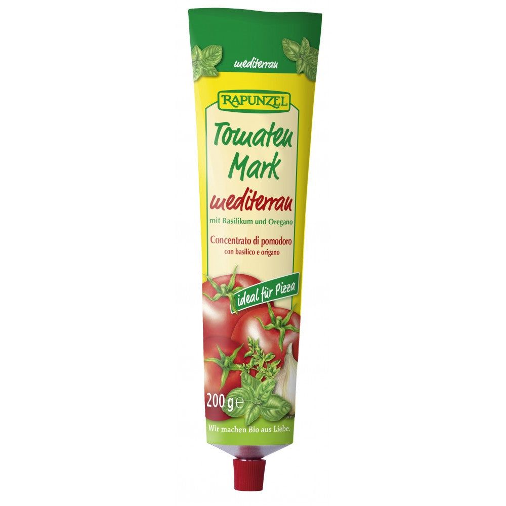 Pasta tomate mediteraneana in tub bio 200g Rapunzel - Verlin
