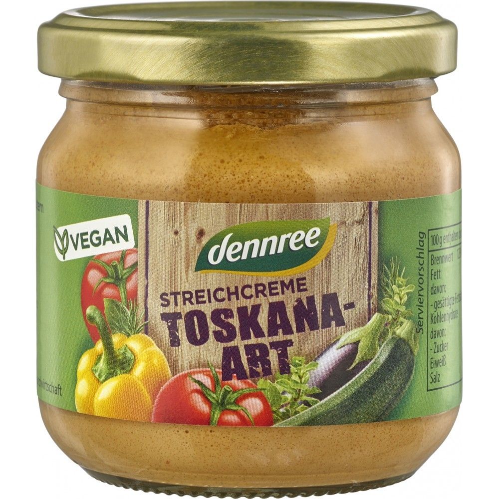 Pate vegetal ecologic Toskana 180g Dennree - Verlin