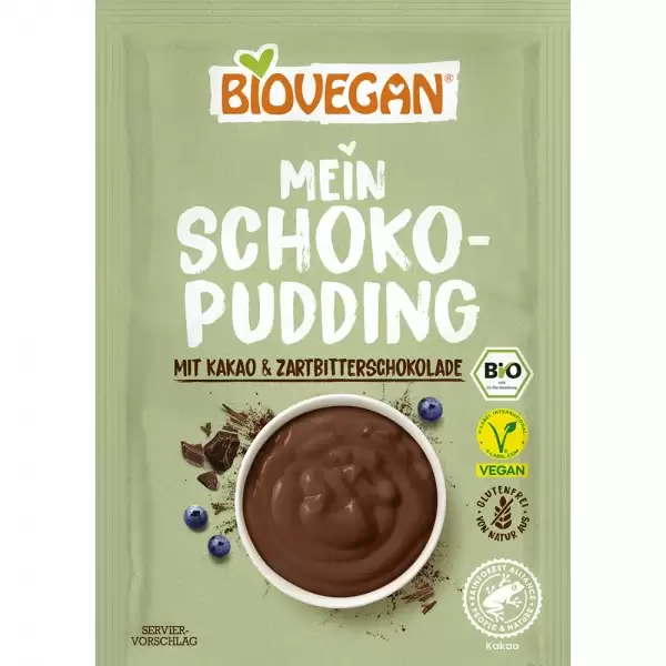 Pudra budinca cacao fara gluten vegana 55g Biovegan - Verlin