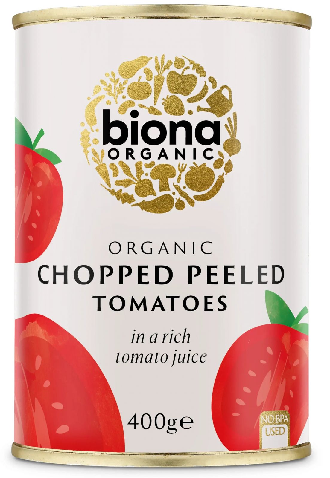 Rosii decojite si maruntite bio 400g Biona - Verlin