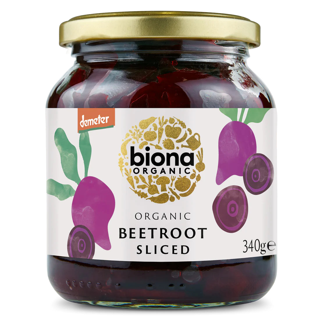 Sfecla rosie felii bio 340g Biona - Verlin