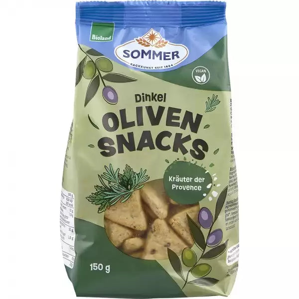 Snack vegan din spelta masline si ierburi provence - Verlin