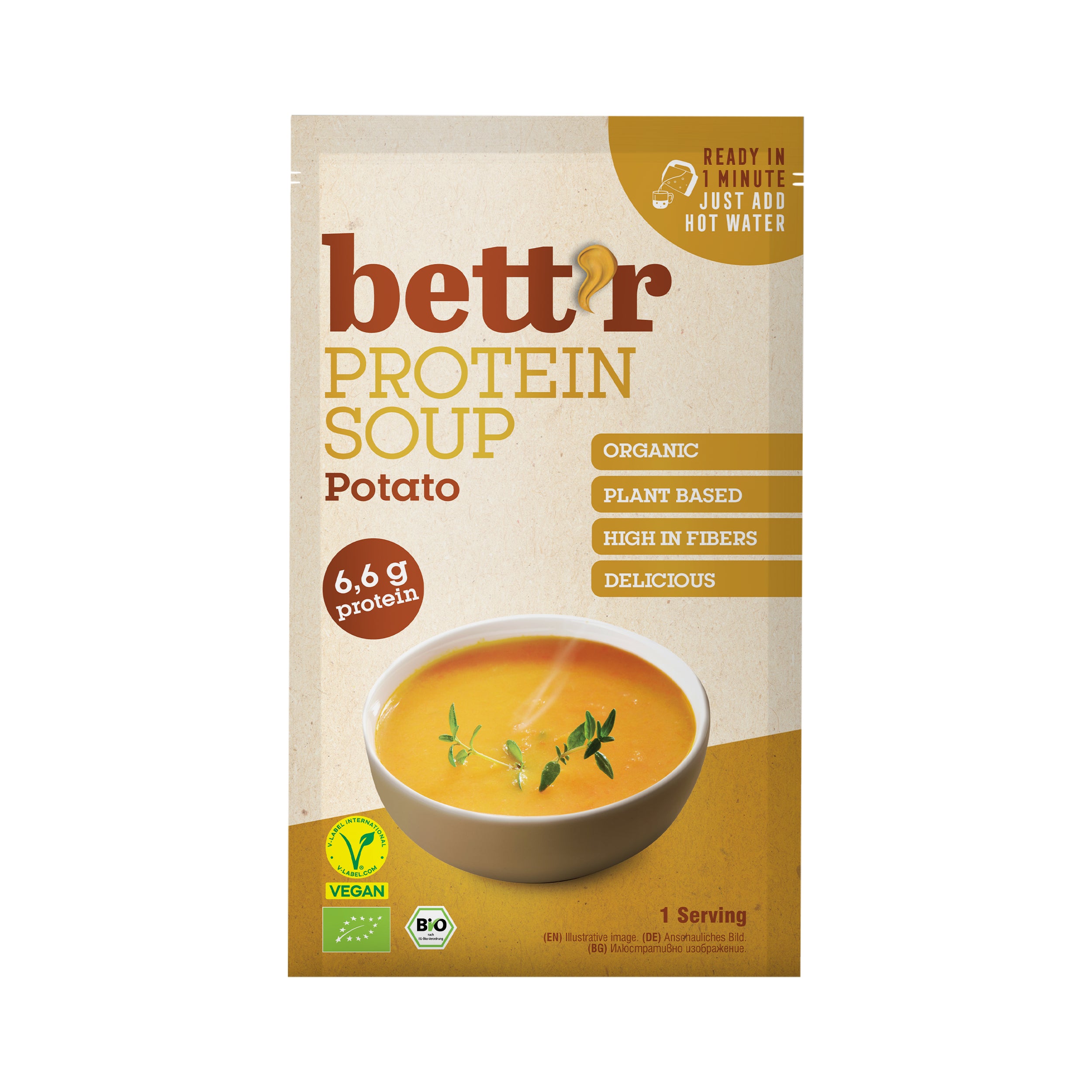 Supa proteica instant cartofi bio 30g Bettr - Verlin