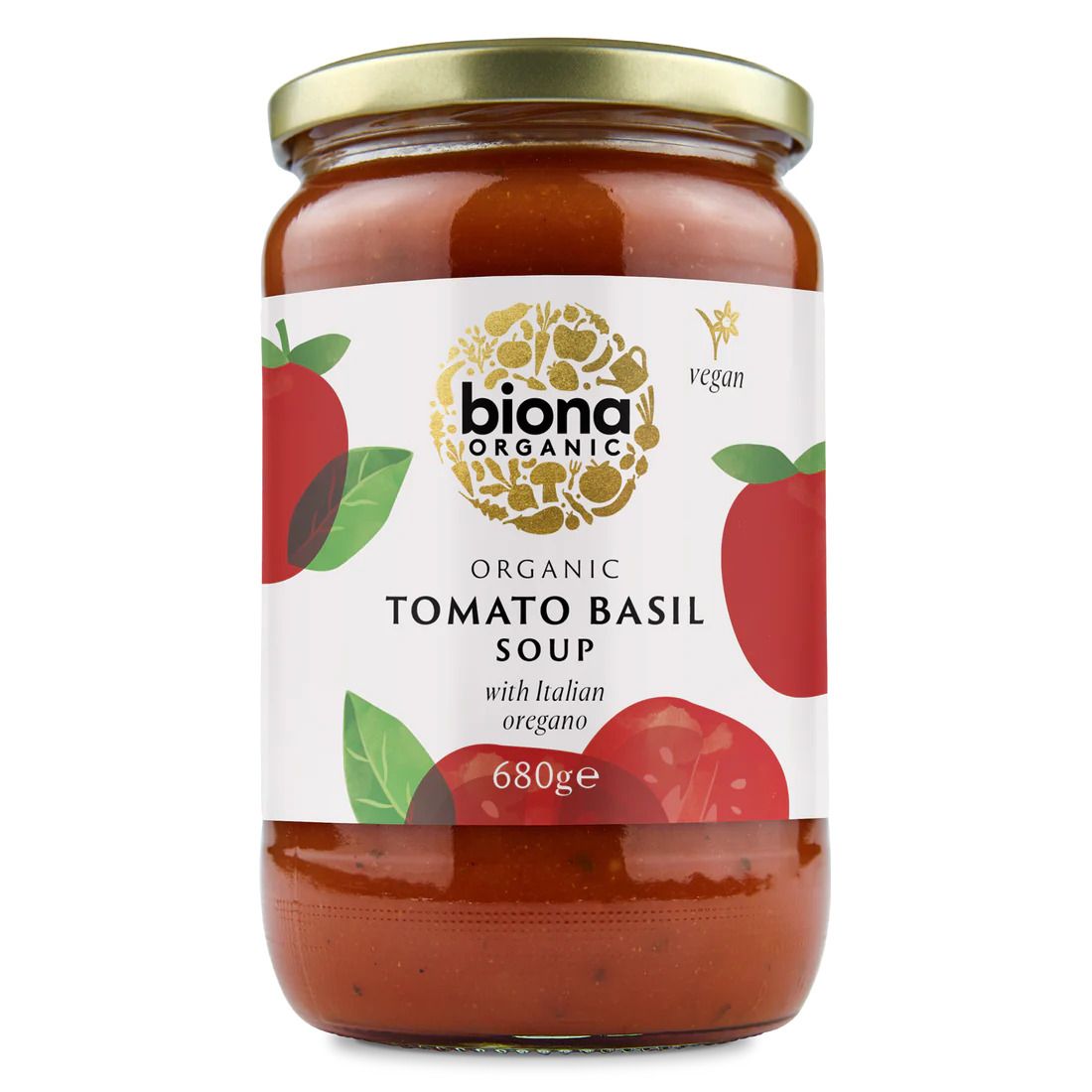Supa rosii busuioc si oregano bio 680g Biona - Verlin