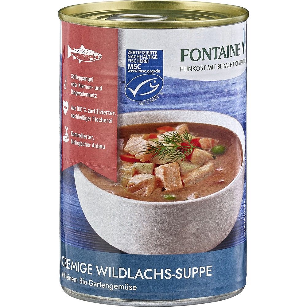 Supa cremoasa somon salbatic legume gradina bio 400g - Verlin