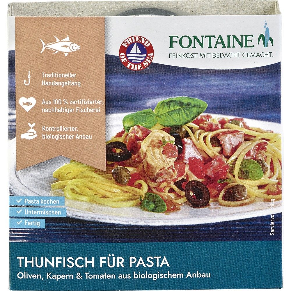 Ton paste masline capere si rosii 190g Fontaine - Verlin