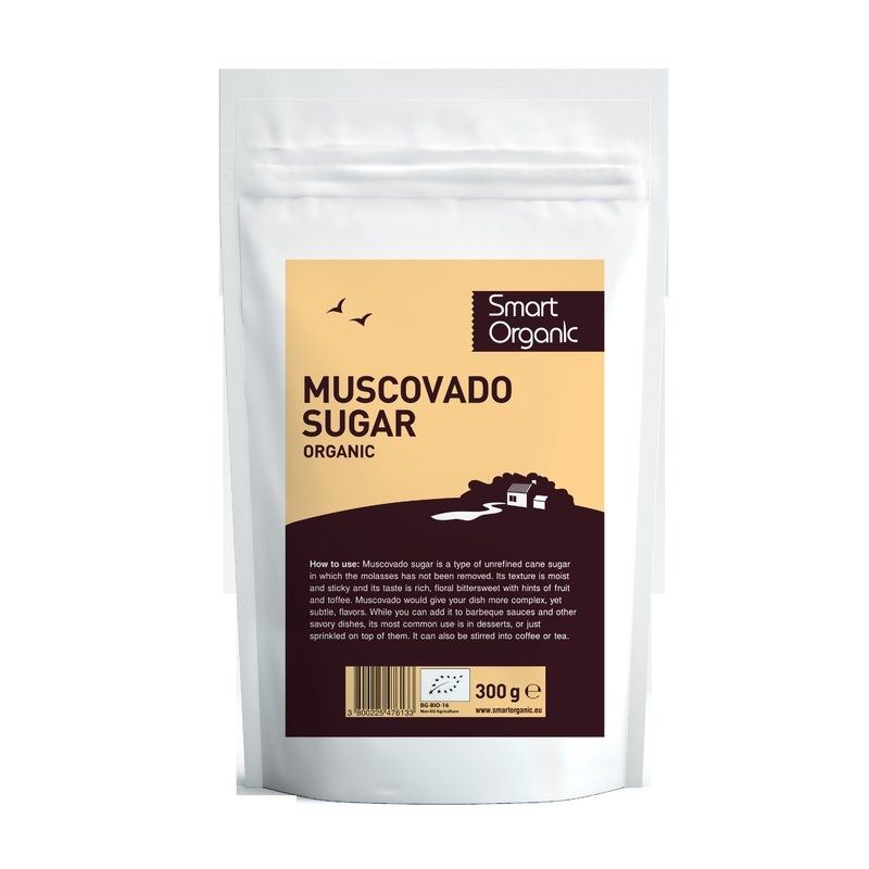 Zahar brun Muscovado eco 300g Smart Organic - Verlin