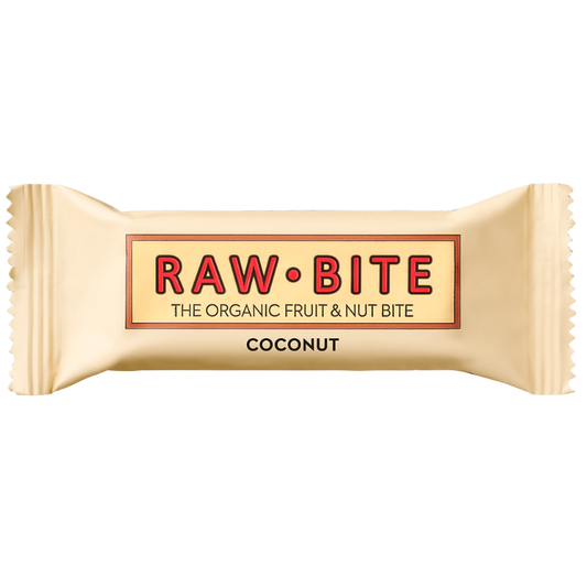 Baton fara gluten, fara zahar, coconut - nuca de cocos, bio, 50g, raw bite