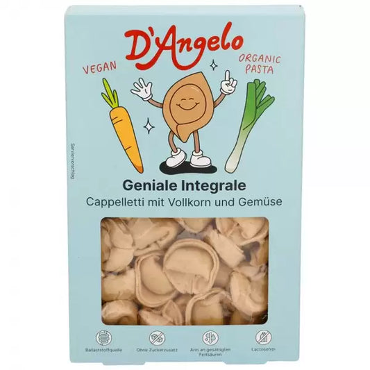 Cappelletti din cereale integrale umplute cu legume 250g DAngelo