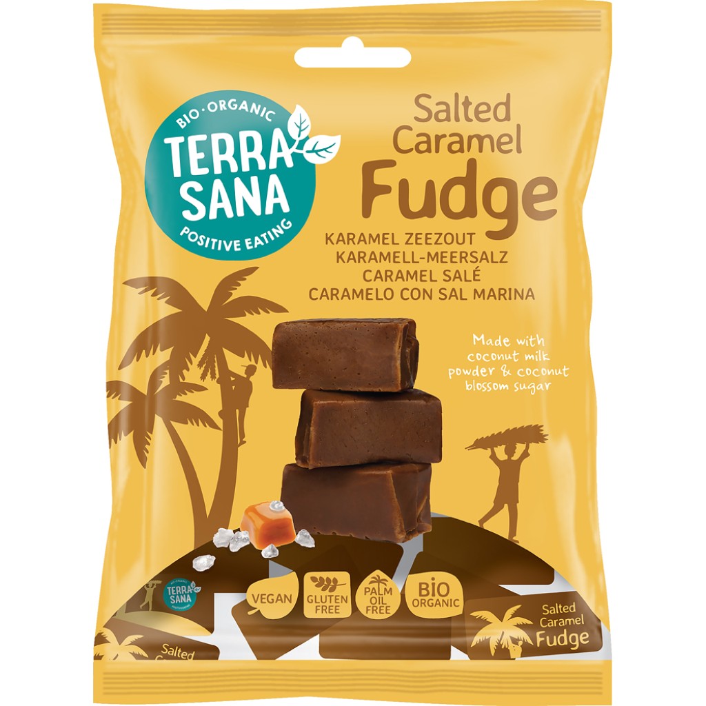Caramele cu sare de mare, fara gluten bio , 150g, Terrasana