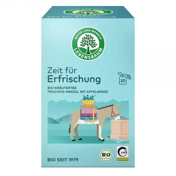 Ceai revigorant cu mix de menta, 20 plicuri bio Lebensbaum, 30g