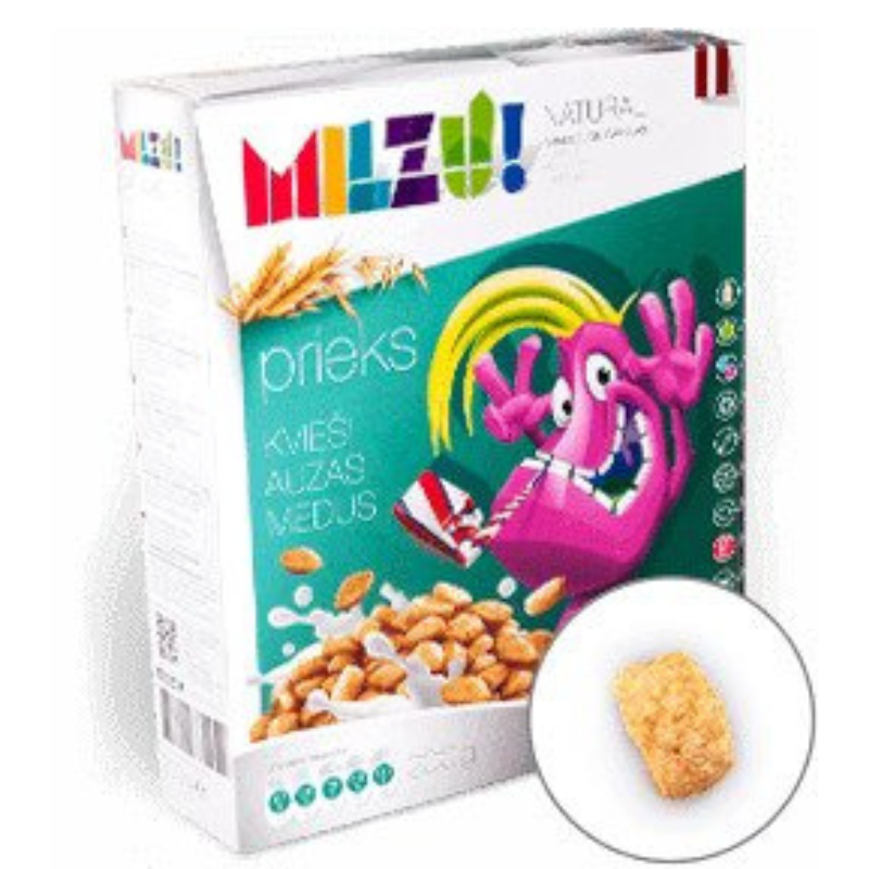 Cereale cu secara pufi cu miere  joy, natural, 200g, milzu!