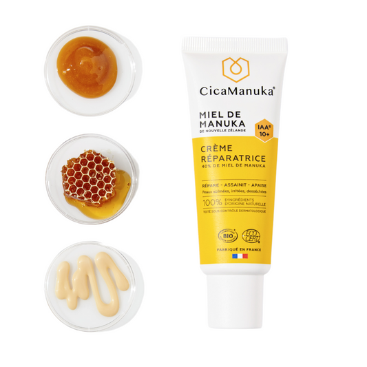 Crema reparatoare cu 40% miere de manuka IAA10+, ecologica, 40ml, CicaManuka