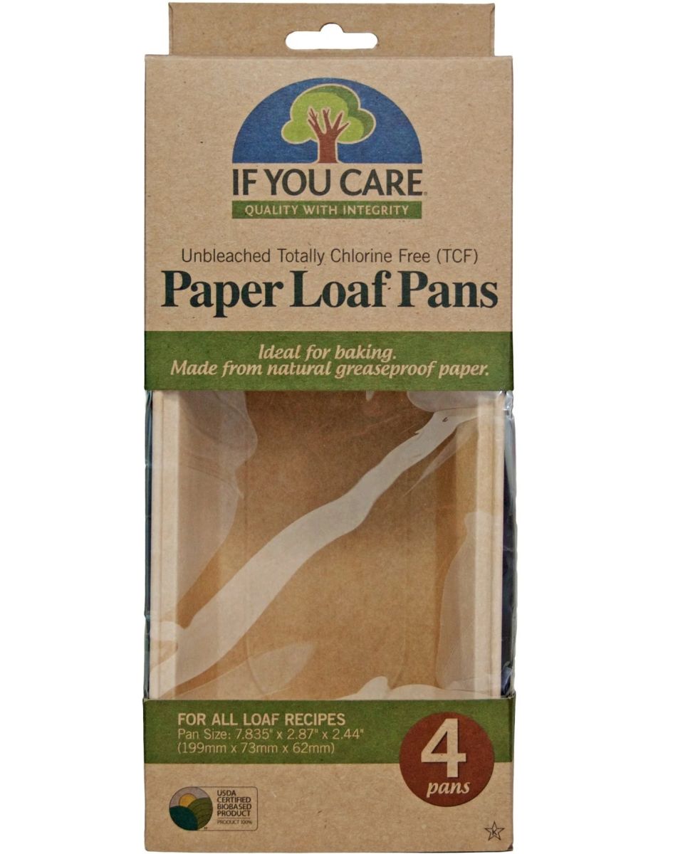 Forme de copt pentru chec, hârtie neînălbită, fără clor, pachet 4 buc., If You Care.