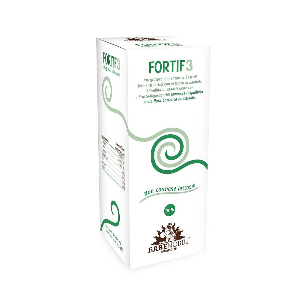 FORTIF 3 ,   Probiotice + Prebiotice pentru copii (3+ ani), 30 capsule , Erbenobili