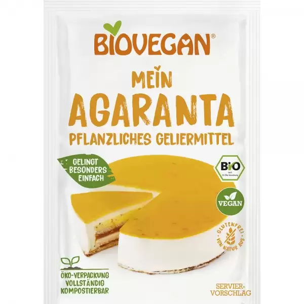 Gelatina vegetala Agaranta, fara gluten, bio , 18g, Biovegan