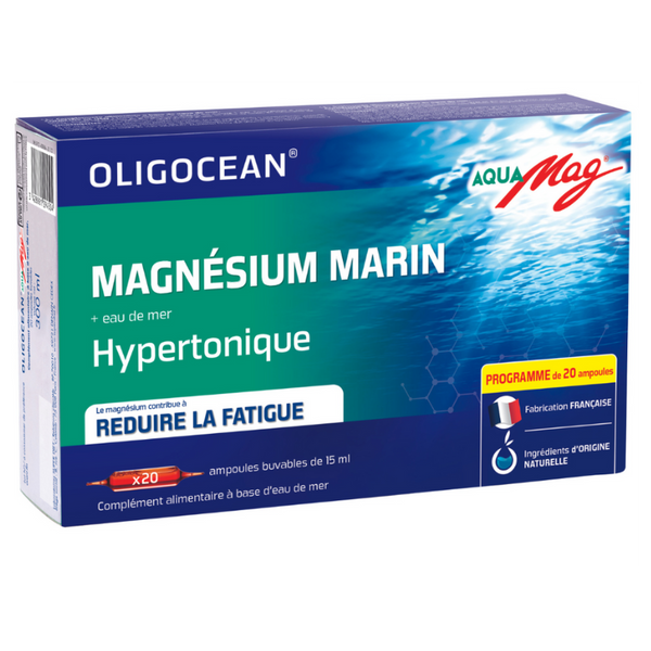  Magneziu marin AquaMag - Oligocean, 20 fiole x 15ml, 300ml, Laboratoires SuperDiet