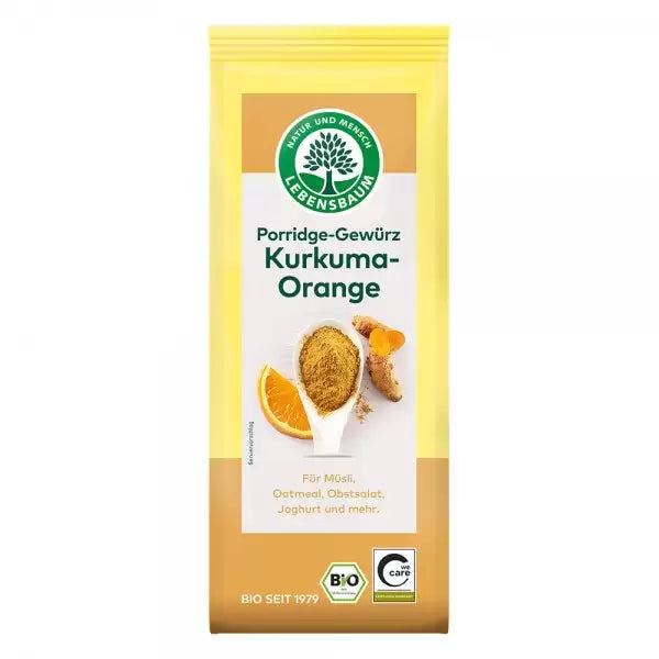 Mix de condimente bio pentru terci cu curcuma si portocala 50g Lebensbaum