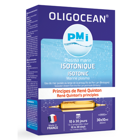 Plasma marina Izotonica Oligocean Metoda Quinton, 30 fiole x 10ml, 300ml, Laboratoires SuperDiet