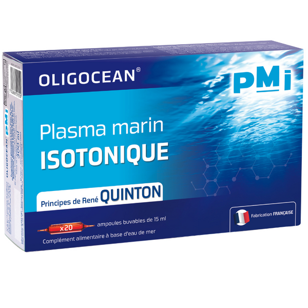  Plasma marina Izotonic Oligocean – metoda Rene Quinton, 20 fiole x 15ml, 300ml, Laboratoires SuperDiet