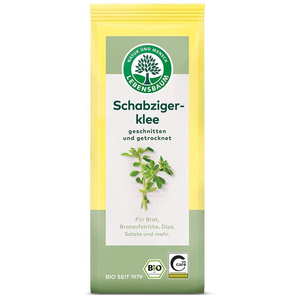 Schinduf albastru bio taiat si uscat Lebensbaum, ambalaj galben si verde, 20g.