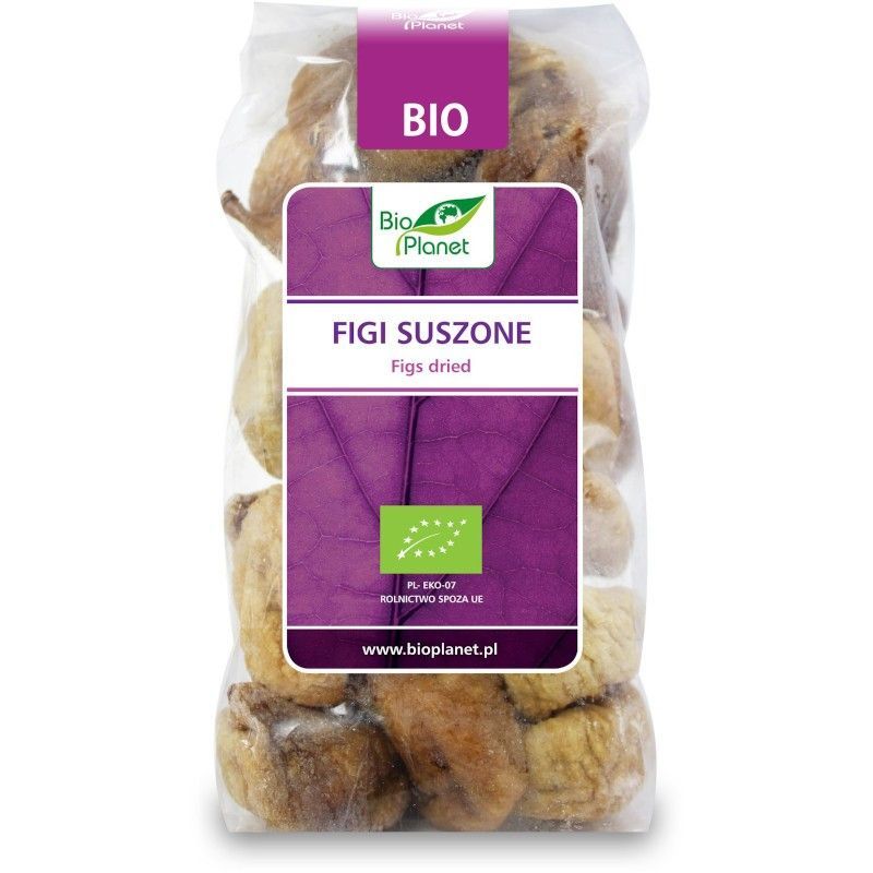 Smochine deshidratate Bio Planet 400g, ambalaj transparent, etichetă mov.