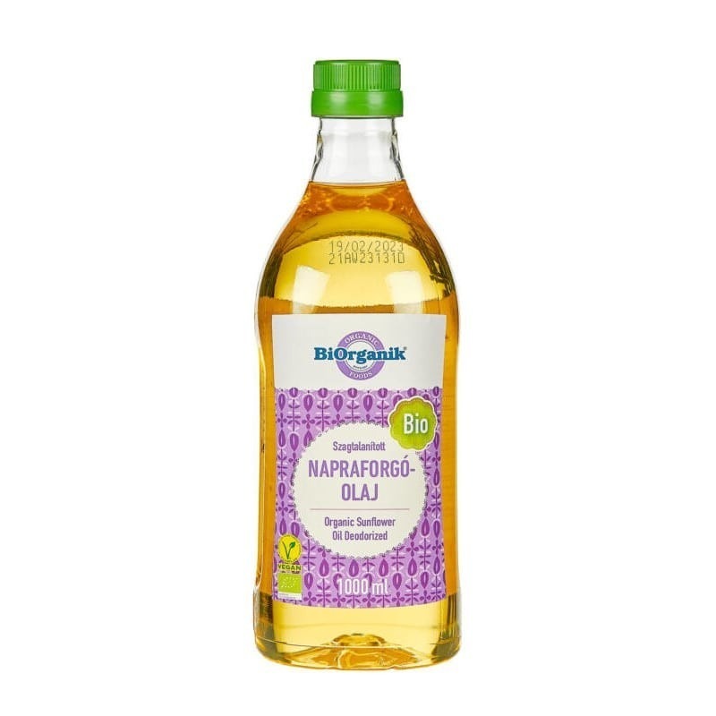 Ulei De Floarea-Soarelui Presat La Rece Dezodorizat - Eco 1l Biorganik