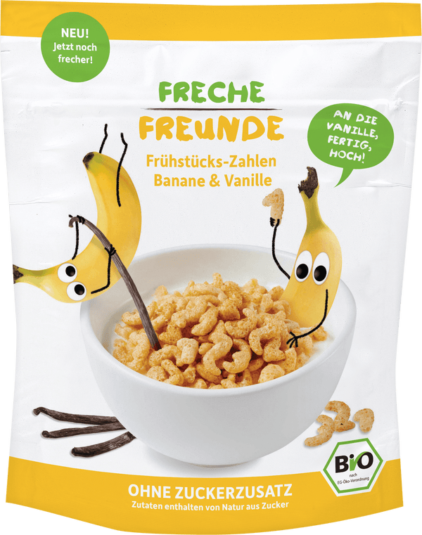  Cereale pt. Mic dejun cu banane si vanilie, bio, 125g, Erdbar                                          
