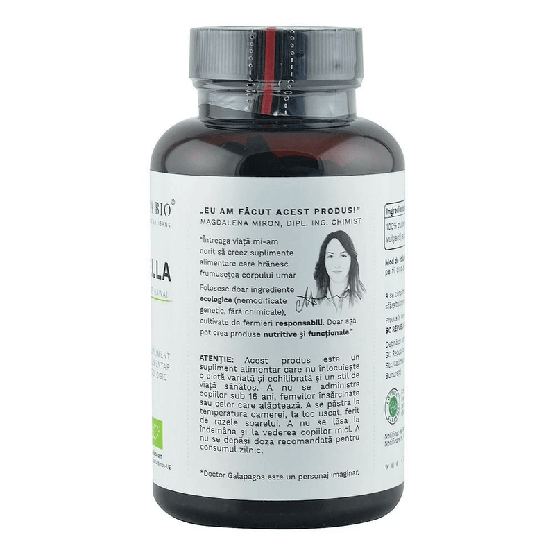 Chlorella bio de hawaii (400 mg), 300 tablete (120 g), republica bio 4