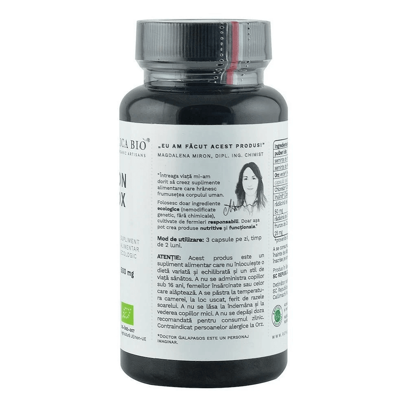 Colon detox (500 mg) supliment alimentar ecologic republica bio, 90 capsule (53,5 g) 3