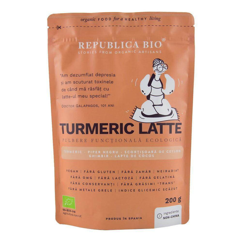 Turmeric latte, pulbere functionala ecologica republica bio, 200 g 1