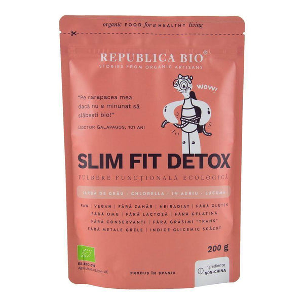  Slim fit detox, pulbere functionala ecologica republica bio, 200 g