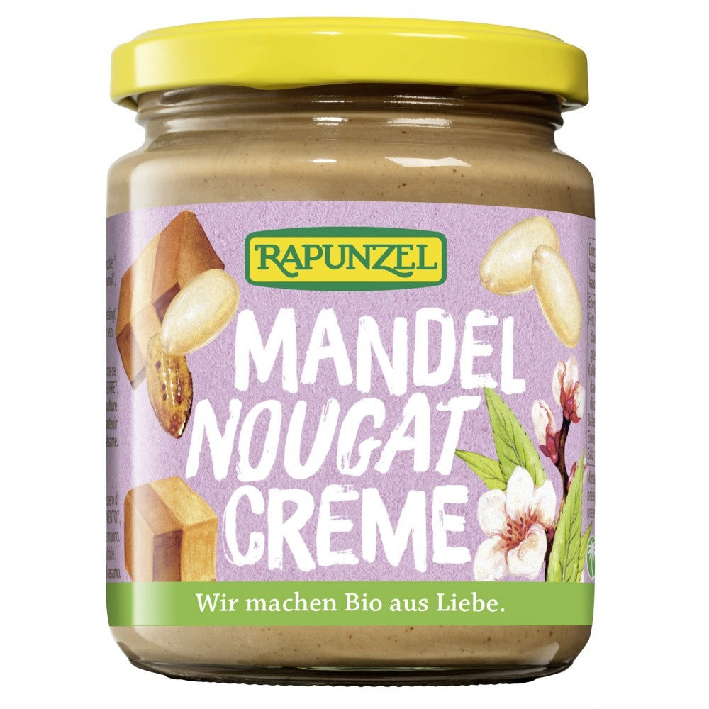 Crema cu migdale si nougat 250g Rapunzel Crema bio cu migdale si