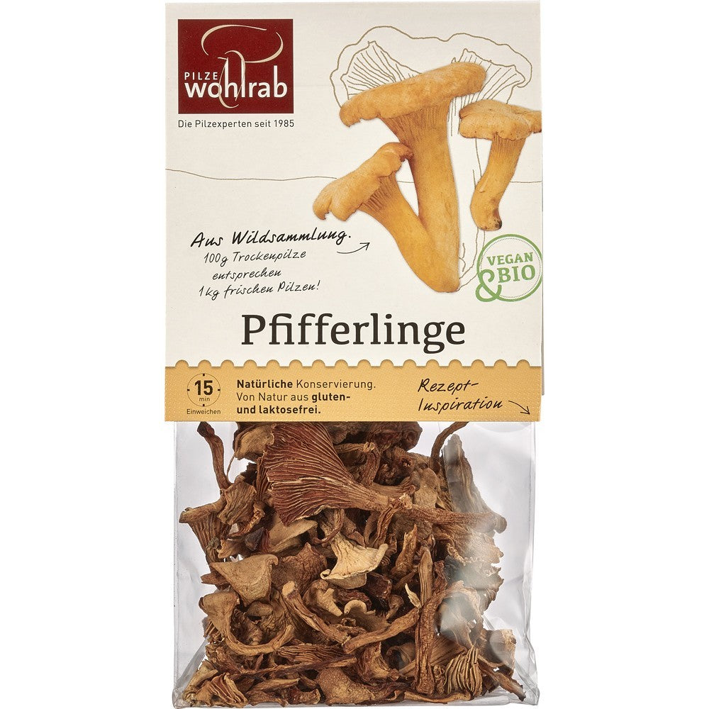 Ciuperci galbiori bio deshidratati 20g Wohlrab - Verlin