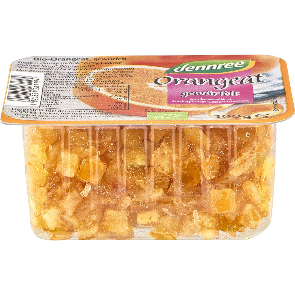 Coaja portocala confiata 100g Dennree - Verlin