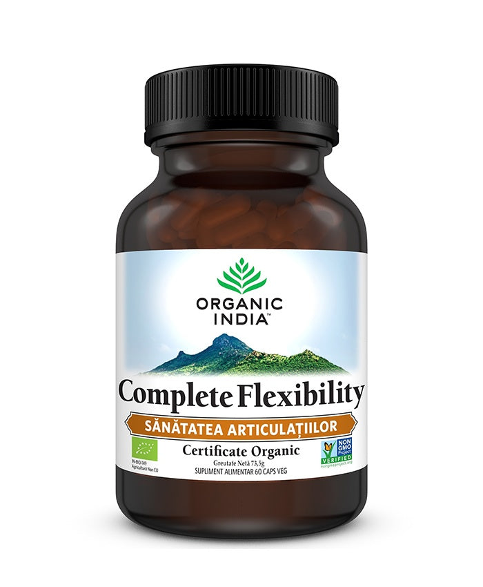 Complete flexibility - sanatatea articulatiilor, 60 capsule vegetale, organic india 1