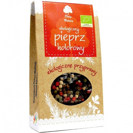 Condiment Boabe Piper Colorat Bio 30g Dary Natury - Verlin