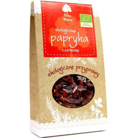Condiment Paprika Ardei Rosu Dulce Bio 50g Dary - Verlin