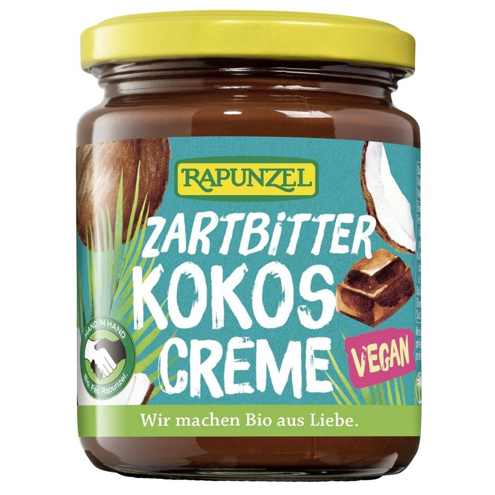Crema ciocolata amaruie cocos bio 250g Rapunzel - Verlin